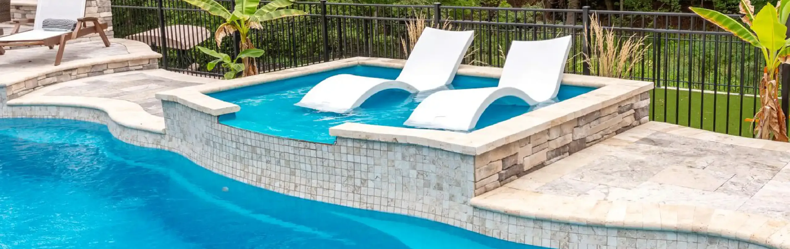 Tanning Ledges from Aviva Pools Toronto