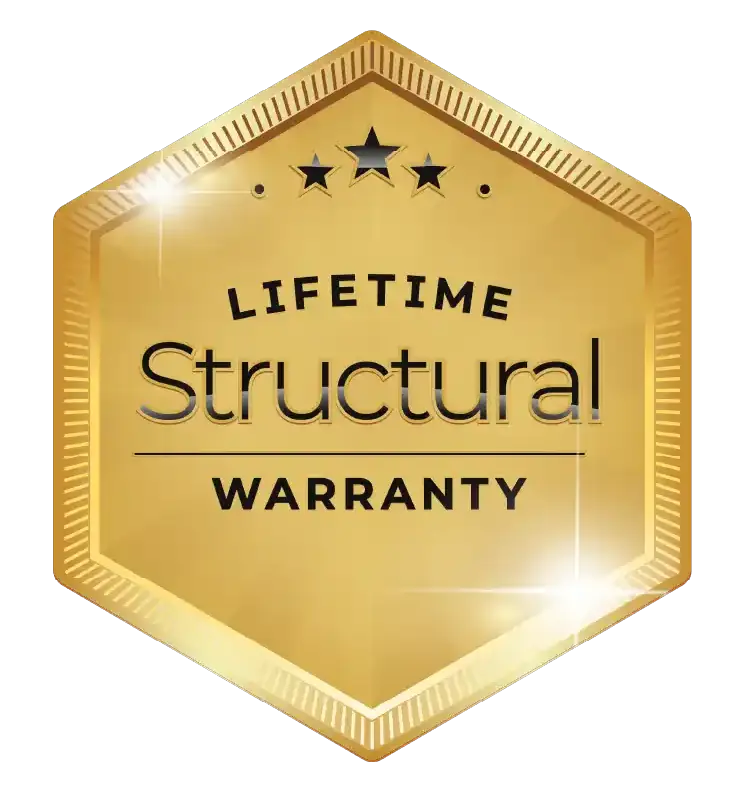 Lifetime structural warranty